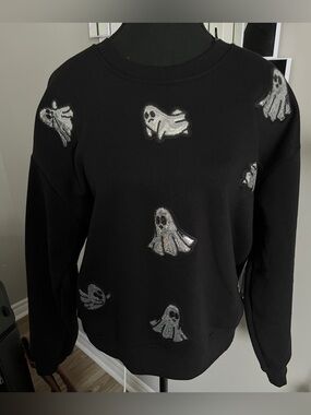Better Together Sweater featuring silvered sequin Ghost details